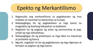 halimbawa ng merkantilismo|Merkantilismo .